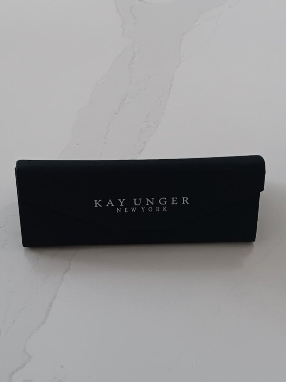 KAY UNGER Eyeglass or Sunglass Case Black